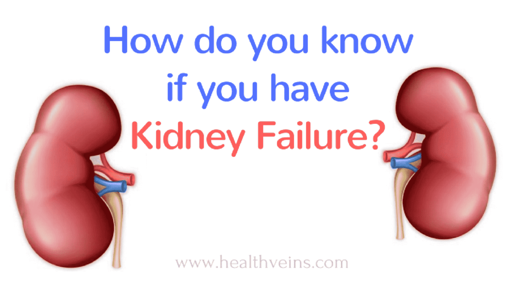 how do you know if you have kidney failure