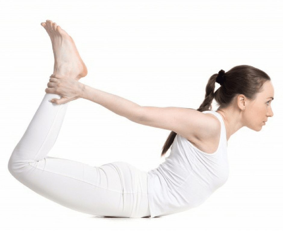 Yoga Poses To Gain Beautiful Breasts Bow Pose